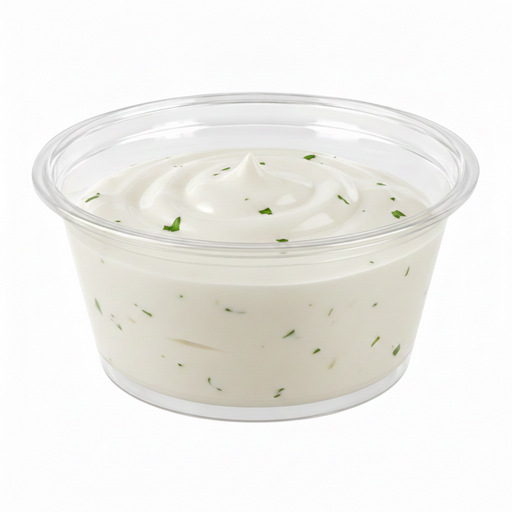Pot à sauce rond en plastique PET transparent - 60 ml - Ø 6,2 cm - H 3,2 cm - 125 unités