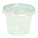 Pot à dessert PET transparent 200 ml - Ø 8 cm - H 6,5 cm - 100 unités