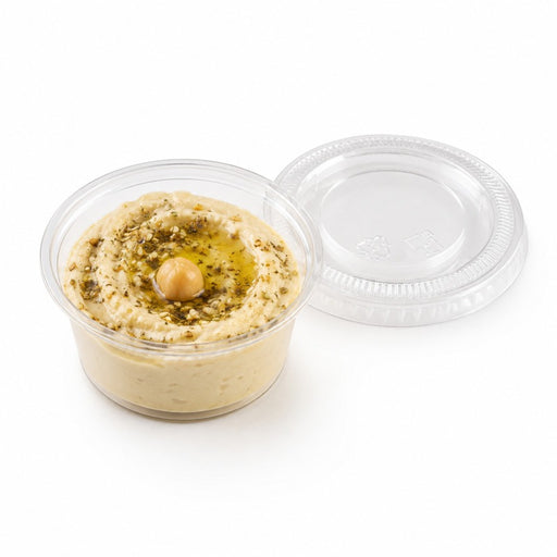 Couvercle PET plat transparent - Ø 6,2 cm - 125 unités