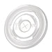Couvercle plastique PET transparent plat - Ø 7,9 cm - 100 unités
