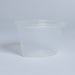 Pot à sauce ovale en plastique PP translucide avec couvercle - 150 ml - 500 unités