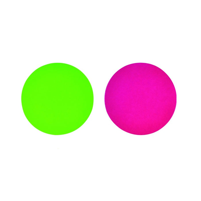 Rond carton double face anis/fushia - Ø 24 cm - 100 unités