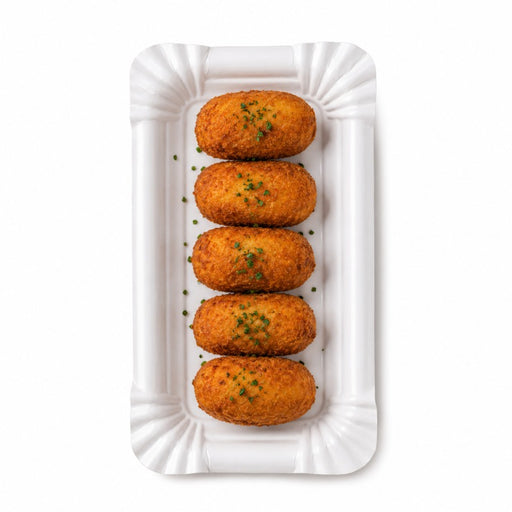 Assiette rectangulaire carton blanche 16 x 10,5 cm x 100 unités