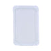 Assiette rectangulaire en carton recyclé blanc 13 x 20 cm - 100 unités