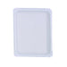 Assiette rectangulaire en carton recyclé blanc 20 cm x 16,5 cm - 250 unités