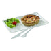 Assiette rectangulaire en carton blanc 11 cm x 24 cm - 250 unités