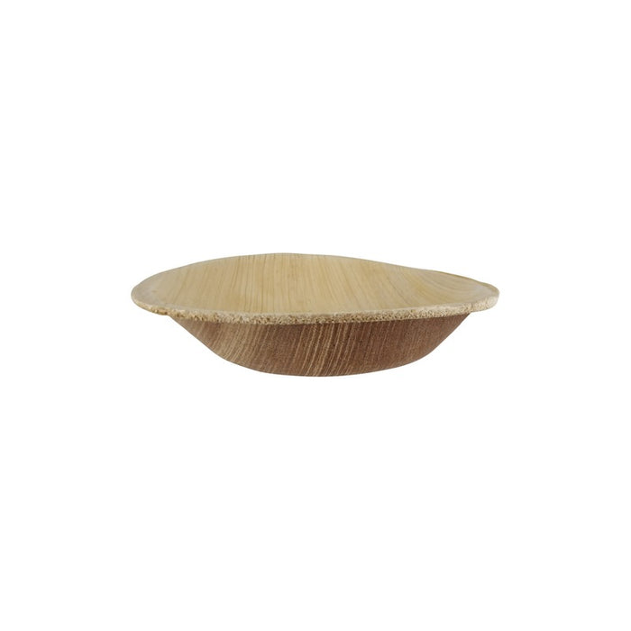Coupelle ronde en palmier 100 ml - Ø 10 cm - H 2 cm - 25 unités
