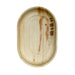 Plateau ovale en palmier 42 x 26 x 2,5 cm - 10 unités