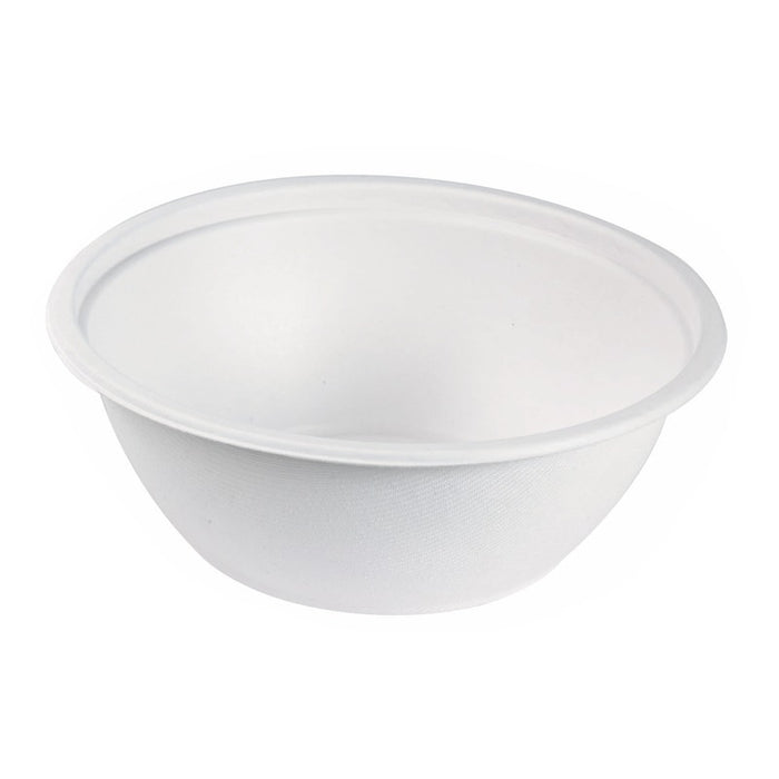 Bol pulpe géant rond blanc 2400 ml - Ø 24,2 cm - H 8,2 cm - 25 unités