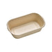 Boîte rectangulaire brune en pulpe "Eco-Rec" 700 ml 19,5 cm x 11,6 cm x 5 cm - 50 unités