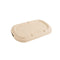 Couvercle pulpe brun rectangulaire - 20,5 cm x 12,3 cm x 1,5 cm - Compatible avec 210APURC16BR, 210APURC24BR - 50 unités
