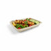 Plateau pulpe rectangulaire brun 22,6 cm x 16,2 cm x 2,7 cm - 50 unités