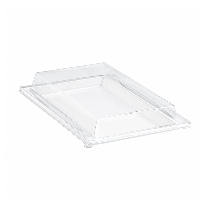 Couvercle PET transparent pour plateau "Atlas" 27,2 cm x 19,3 cm x 3,3 cm - 100 unités