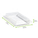 Couvercle PET transparent pour plateau "Atlas" - 27,2 cm x 19,3 cm x 3,3 cm - 100 unités