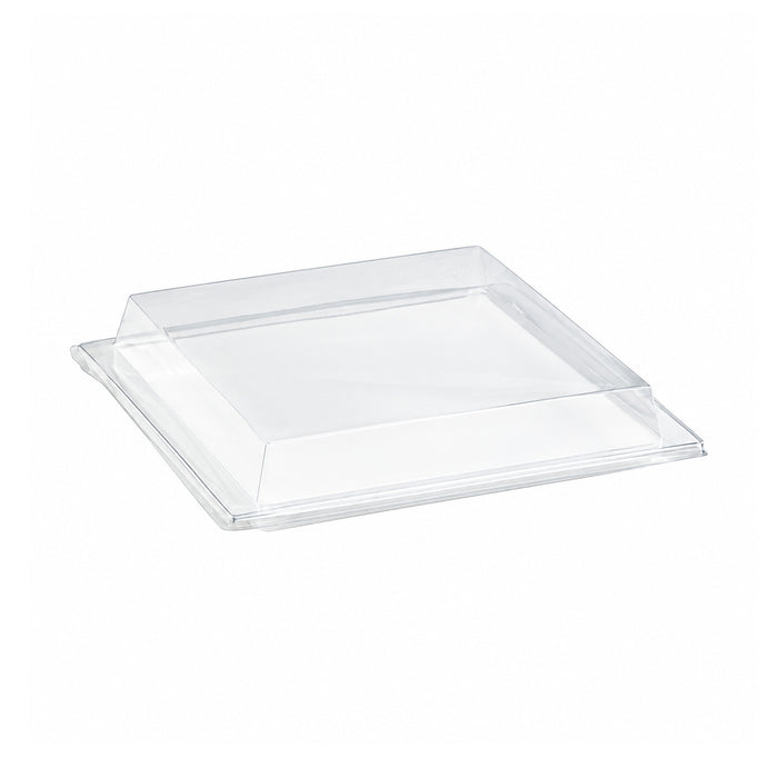 Couvercle PET transparent pour plateau "Atlas" 27,5 cm x 26,5 cm x 3,3 cm - Compatible avec 210APUTRP3 - 100 unités