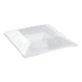 Couvercle PET transparent 22 cm x 22 cm x 4 cm - Compatible avec 210AQ2121, 210AQ2121PP - 60 unités
