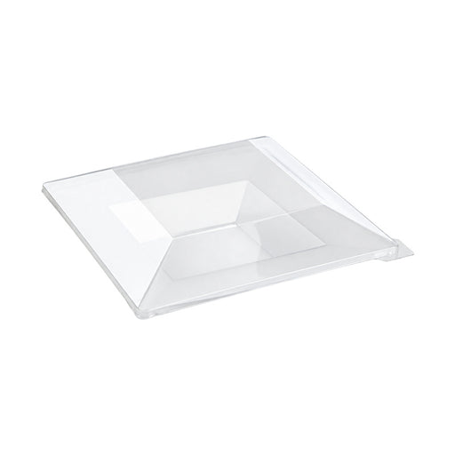 Couvercle PET transparent 22 cm x 22 cm x 4 cm - Compatible avec 210AQ2121, 210AQ2121PP - 60 unités