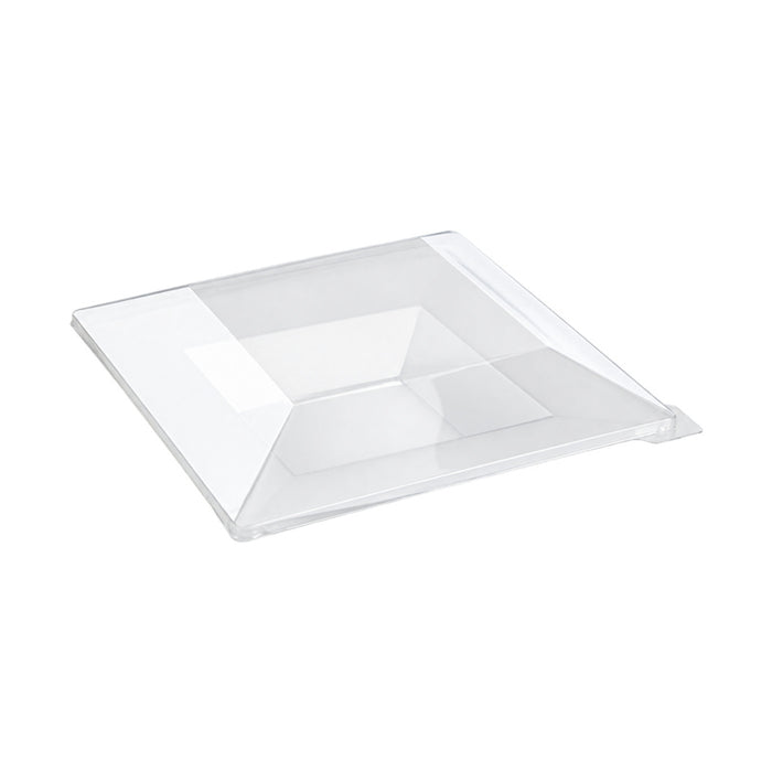 Couvercle PET transparent 22 cm x 22 cm x 4 cm - Compatible avec 210AQ2121, 210AQ2121PP - 60 unités