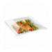 Couvercle PET transparent 22 cm x 22 cm x 4 cm - Compatible avec 210AQ2121, 210AQ2121PP - 60 unités