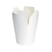 Pot carton blanc base ronde fermeture à boucle papillon 750 ml - Ø 9,3 cm - H 9,7 cm - 50 unités