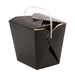 Boîte carré noir avec anse 750 ml 10 cm x 9,3 cm x 10,4 cm - 50 unités