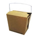 Boîte carton kraft carré avec anse 750 ml 10 cm x 9,2 cm x 10,4 cm - 50 unités