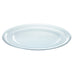 Assiette plastique transparente ronde - 6 unités