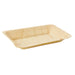 Assiette rectangulaire en bois "Scandinavie" 19 cm x 14 cm x 1,8 cm - 25 unités