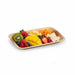 Assiette rectangulaire en palmier 28 cm x 18 cm x 1,5 cm - 10 unités