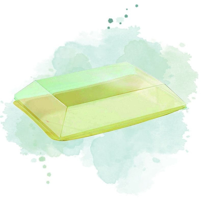 Couvercle PET transparent "Scandinavie" 20,5 cm x 13,5 cm x 3,8 cm - Compatible avec 210BBA2012 - 100 unités