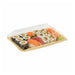 Couvercle PET transparent "Scandinavie" 20,5 cm x 13,5 cm x 3,8 cm - Compatible avec 210BBA2012 - 100 unités