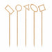 Pique bambou décor formes assorties - 10,5 cm