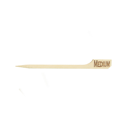 Pique steak bambou "Teppo Gushi" Medium (à point) en boîte présentoir - 9 cm - 100 unités