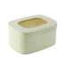 Boîte bois rectangulaire avec couvercle à fenêtre 240 ml 11 cm x 8 cm x 5 cm - 100 unités
