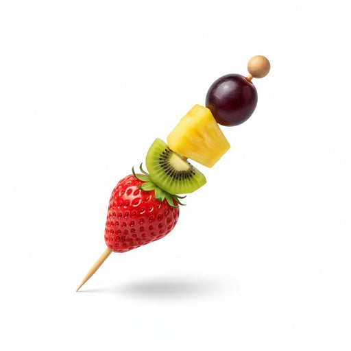 Pic bambou avec boule nature 14 cm - 100 unités