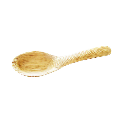 Cuillère feuille de bambou "Zebra" - 13 cm - 50 unités