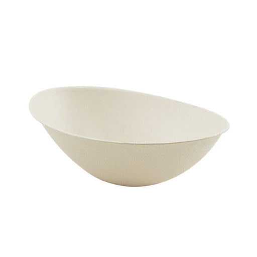Bol ovale brun en pulpe "BioNChic" - 22,5 cm x 13,5 cm x 5,5 cm - 125 unités