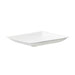 Assiette carrée blanche en pulpe "BioNChic"  - 9 cm x 9 cm - 100 unités