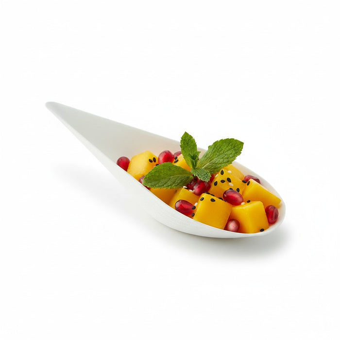 Mise en bouche blanche en pulpe Goutte  - 10,5 cm x 5,2 cm x 3 cm - 30 unités