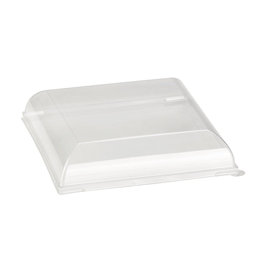 Couvercle PET transparent "BioNChic" 16,4 cm x 16,4 cm x 3,2 cm - Compatible avec 210BCHIC160, 210BCHIC160F - 100 unités