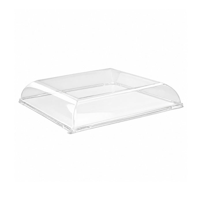Couvercle PET transparent "BioNChic" 18,1 cm x 18,1 cm x 3 cm - Compatible avec 210BCHIC180F - 100 unités