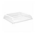 Couvercle PET transparent "BioNChic" 18,1 cm x 18,1 cm x 3 cm - Compatible avec 210BCHIC180F - 100 unités