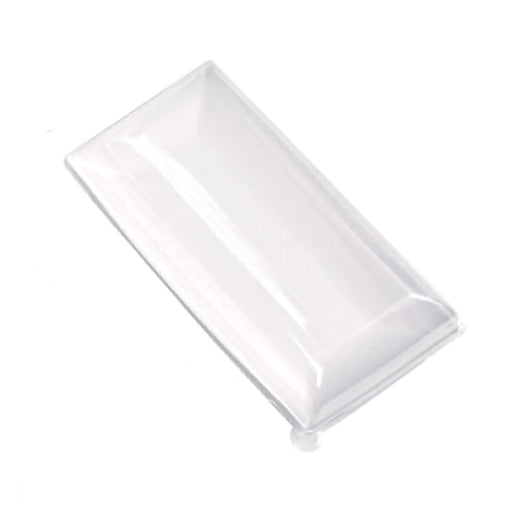Couvercle PET transparent "BioNChic" 18 cm x 9 cm x 3 cm - Compatible avec 210BCHIC90180, 210BCHIC90180F - 50 unités