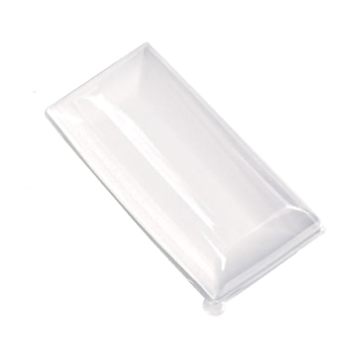 Couvercle PET transparent "BioNChic" 18 cm x 9 cm x 3 cm - Compatible avec 210BCHIC90180, 210BCHIC90180F - 50 unités