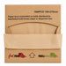 Papier brun enchevêtré en boite distributrice 15 cm x 27 cm - 1000 unités