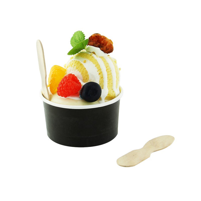 Cuillère à glace 7,7 cm bois - 50 unités