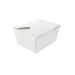 Boîte repas carton blanc - 750 ml - 13 cm x 10,5 cm x 6,5 cm - 25 unités