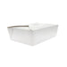 Boîte repas en carton blanc 1400 ml - 25 unités