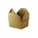 Boîte repas carton kraft ingraissable 1500 ml 21,5 cm x 16 cm x 4,8 cm - 50 unités