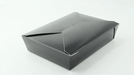 Boîte repas carton noir 1450 ml 21,5 cm x 16 cm x 5 cm - 50 unités